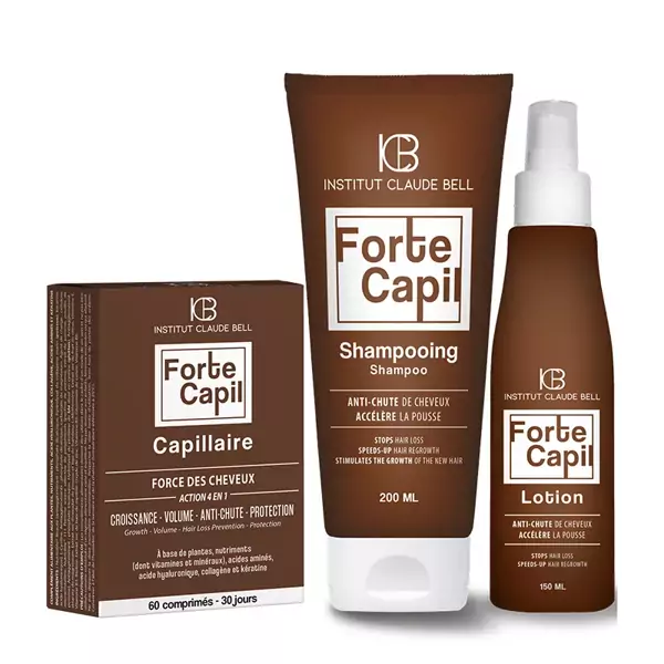 Forte Capil - Behandling av håravfall - Schampo, Lotion och Vitaminer